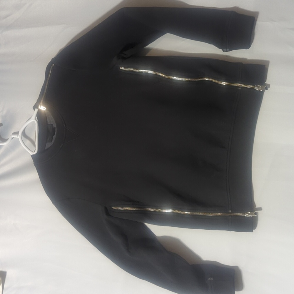 Diesel Black Gold Size Large Zippered Sweater